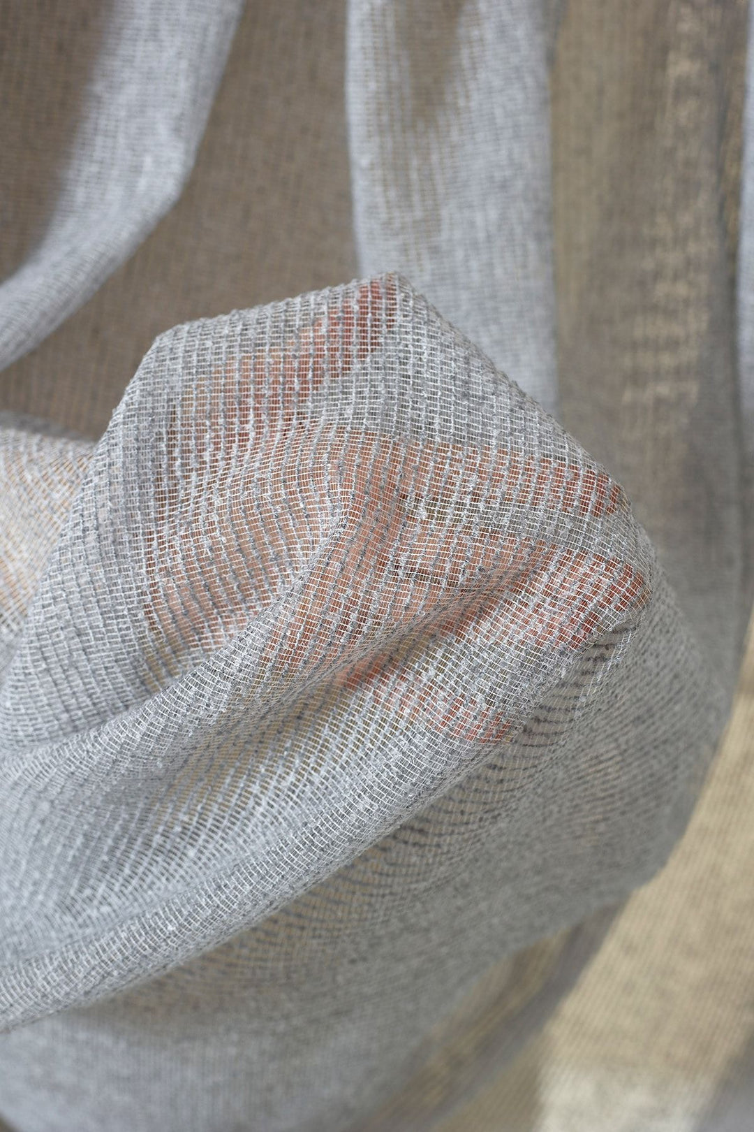 Antrasit Ütü Istemeyen Ultra Soft Yumoş 1/2,5 Orta Pileli Doğal Natural Kalın Tül Perde Gala — Gümüş