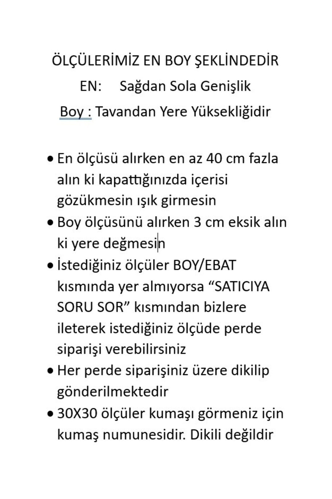 Ütü istemeyen Kırışmaz Salon,Antre,Mutfak,Çocuk Odası 1/2 Pile MAVİ Perde EMMA — EMMA Beyaz