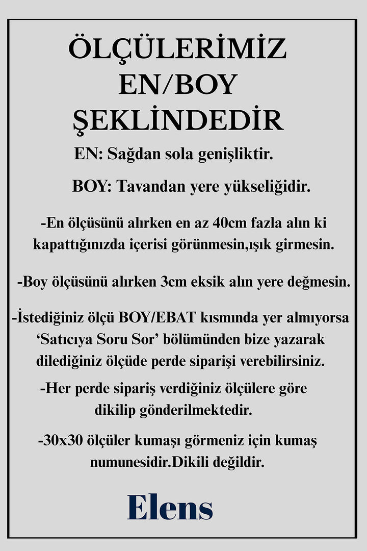Natural Flamlı Efektli Keten Özel Ütü İstemez Kalın Tül Perde BUK — Bej